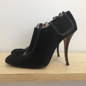 Manolo Blahnik hair on hide pumps